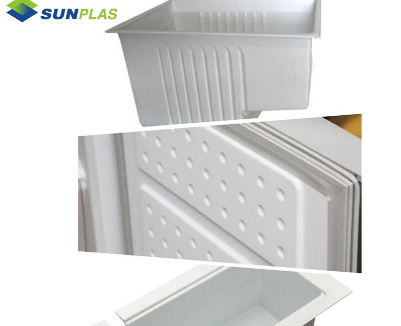 Fire retardant ABS sheet for refrigerator door lining
